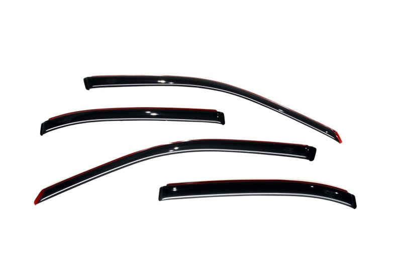 AVS 01-05 Honda Civic Ventvisor In-Channel Front & Rear Window Deflectors 4pc - Smoke - Burkken Auto Parts