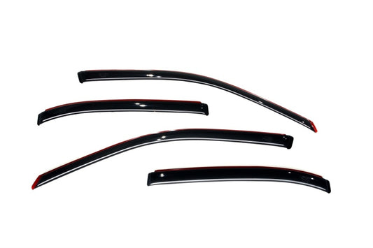 AVS 01-05 Honda Civic Ventvisor In-Channel Front & Rear Window Deflectors 4pc - Smoke - Burkken Auto Parts