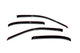 AVS 01-05 Honda Civic Ventvisor In-Channel Front & Rear Window Deflectors 4pc - Smoke - Burkken Auto Parts