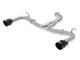 aFe MACH Force-Xp 3in to 2-1/2in Stainless Steel Axle-Back Black Exhaust - 15-17 Volkswagen GTI - Burkken Auto Parts