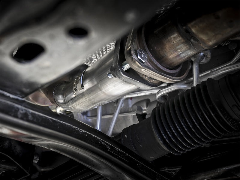 aFe Twisted Steel 2in Stainless Steel Loop Delete Down-Pipe 2018+ Jeep Wrangler (JL) V6 3.6L - Burkken Auto Parts