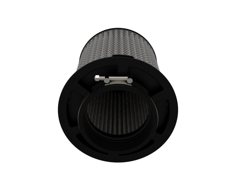 aFe MagnumFLOW Pro DRY S Universal Air Filter 4in F x 6.5n B x 6.5in T (Inv) x 8in H - Burkken Auto Parts