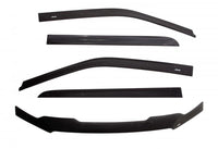 AVS 07-18 Jeep Wrangler (2 Door) Ventvisor & Aeroskin Deflector Combo Kit - Matte Black - Burkken Auto Parts