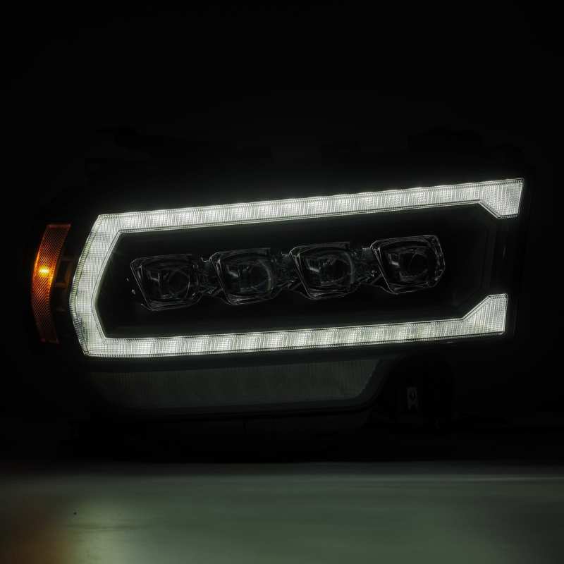 AlphaRex 19-21 Ram 2500 NOVA LED Proj Headlights Plank Style Black w/Activ Light/Seq Signal/DRL - Burkken Auto Parts