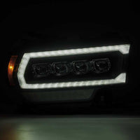 AlphaRex 19-21 Ram 2500 NOVA LED Proj Headlights Plank Style Black w/Activ Light/Seq Signal/DRL - Burkken Auto Parts