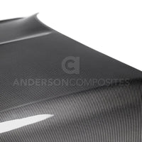 Anderson Composites 2015-2017 Ford Mustang Shelby GT350 Double Sided Carbon Fiber Hood - Burkken Auto Parts