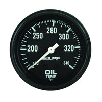 AutoMeter Gauge Oil Temperature 2-5/8in. 100-340 Deg. F Mechanical Black Autogage - Burkken Auto Parts