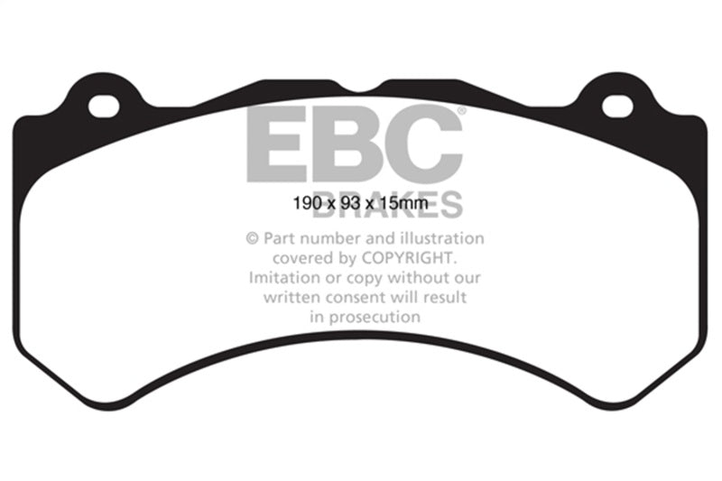 EBC 16+ Cadillac ATS-V 3.6 Twin Turbo Redstuff Front Brake Pads - Burkken Auto Parts