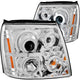 ANZO 2003-2006 Cadillac Escalade Projector Headlights w/ Halo Chrome (CCFL) (HID Compatible) - Burkken Auto Parts