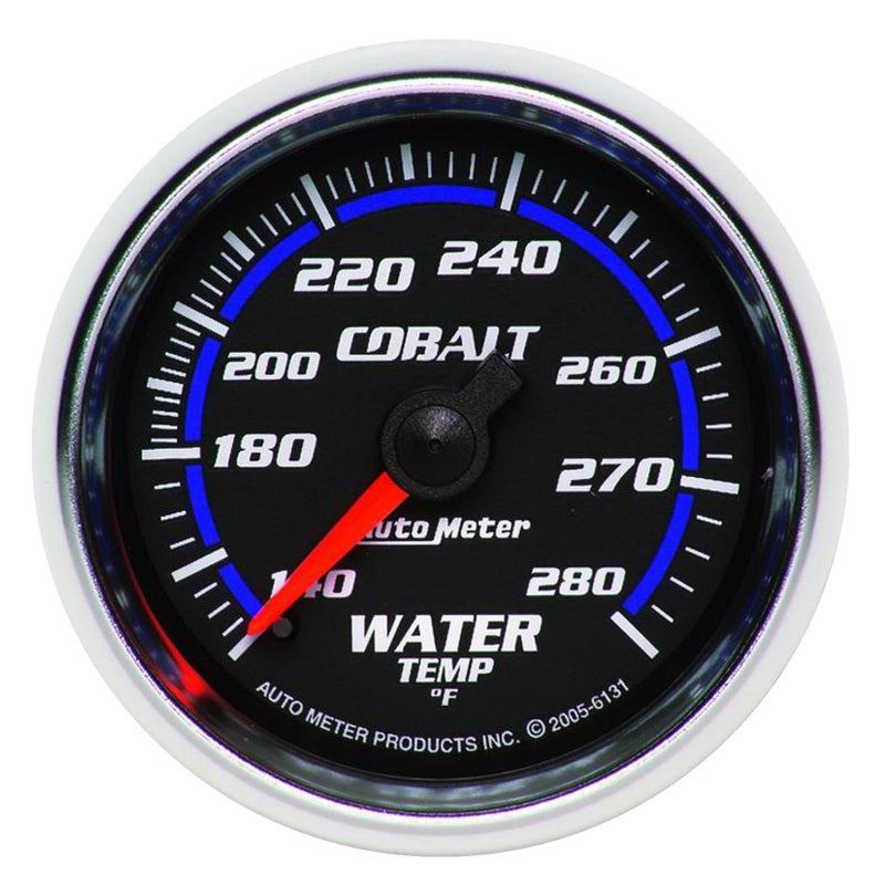 Autometer Cobalt 52mm 140-280 Deg F Mechanical Water Temperature Gauge - Burkken Auto Parts