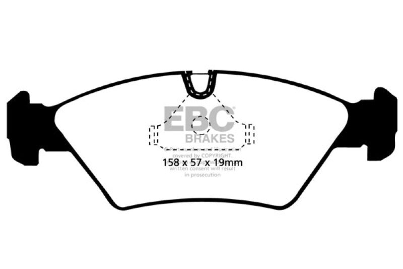 EBC 85-86 BMW 524 TD 2.4 TD (E28) Greenstuff Front Brake Pads - Burkken Auto Parts