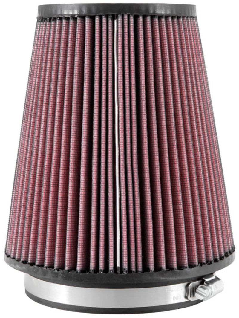 K&N Filter Universal Rubber Filter 5 inch Flange 6 1/2 inch Base 4 3/8 inch Top 7 inch Height - Burkken Auto Parts