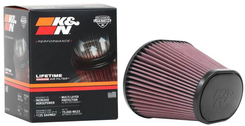 K&N Universal Air Filter 100mm Flange / 174mmX 134mm Base / 114mmX 82mm Top / 127mm Height - Burkken Auto Parts