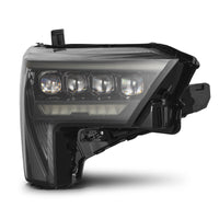 AlphaRex 22-23 Toyota Tundra NOVA-Series Headlights Alpha-Black w/Amber DRL - Req 810029 OR 810030 - Burkken Auto Parts