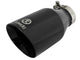 aFe Takeda 409 SS Clamp-On Exhaust Tip 2.5in. Inlet / 4.5in. Outlet / 9in. L - Black - Burkken Auto Parts
