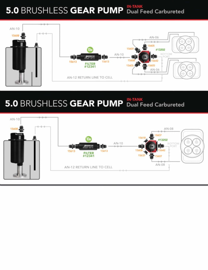 Aeromotive Variable Speed Controlled Fuel Pump - Module - w/Fuel Cell Pickup - Brushless Spur 5.0 - Burkken Auto Parts