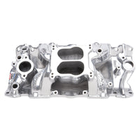 Edelbrock SBC Perf Air Gap Manifold Polished - Burkken Auto Parts