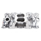 Edelbrock SBC Perf Air Gap Manifold Polished - Burkken Auto Parts