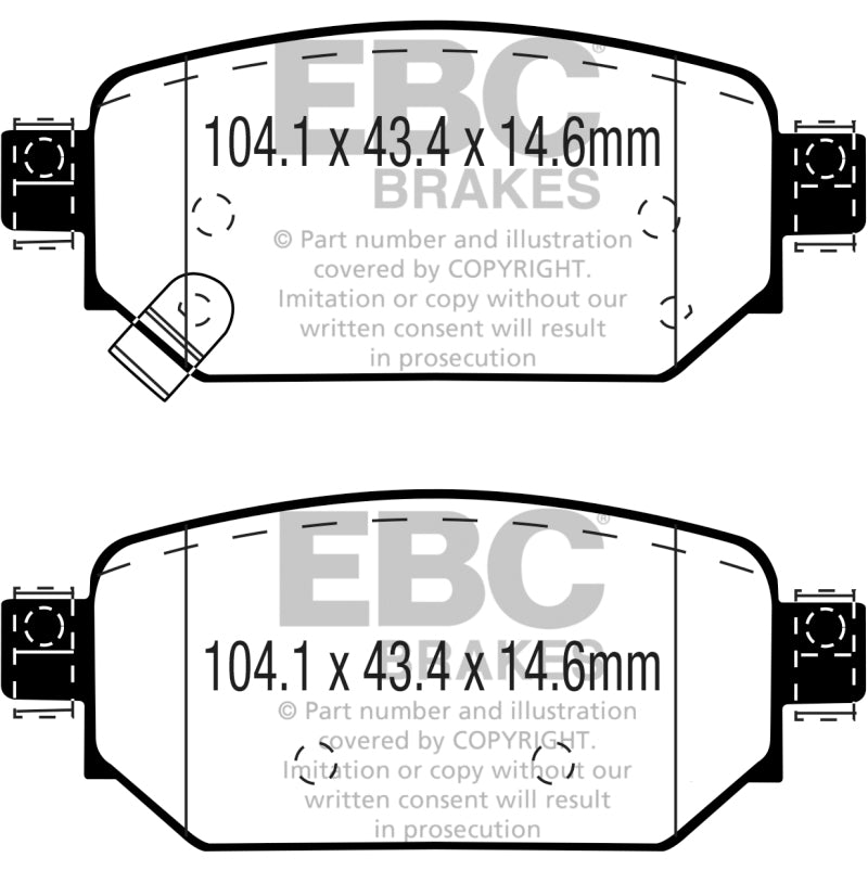 EBC 2017+ Mazda 3 2.0L Greenstuff Rear Brake Pads - Burkken Auto Parts