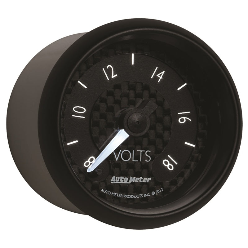 Autometer GT Series 52mm Full Sweep Electronic 8-18 Volts Voltmeter - Burkken Auto Parts