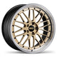 BBS LM 21x12 5x130 ET64 CB71.6 Gold Wheel w/ Diamond Cut Machined Lip