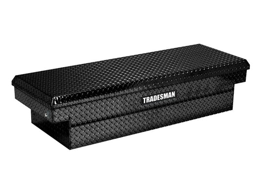 Tradesman Aluminum Single Lid HD 28 Cross Bed Truck Tool Box Deep Well (72in.) - Black - Burkken Auto Parts