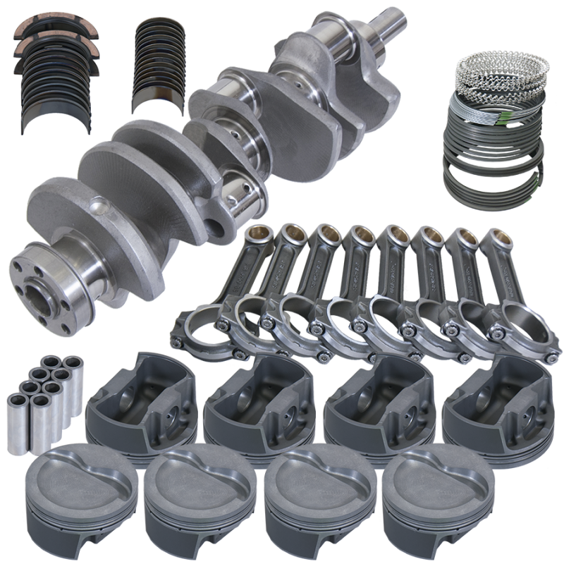 Eagle Ford 351W 4.000in Crank 2.750in Mains 6.250in I-Beam Rods 4.040in Pistons Balanced Assembly - Burkken Auto Parts