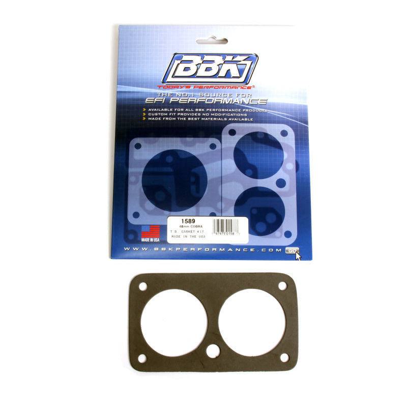 BBK 96-04 Ford Mustang 4.6 F150 Lightning Twin 65mm Throttle Body Gasket Kit - Burkken Auto Parts
