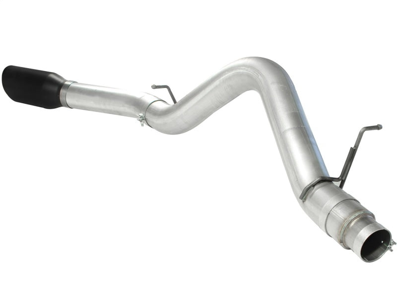 aFe Atlas Exhaust 5in DPF-Back Al Steel 11-13 GM Diesel Trucks V8-6.6L (td) LML (Blk Tip) - Burkken Auto Parts