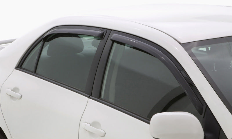 AVS 06-12 Ford Fusion Ventvisor In-Channel Front & Rear Window Deflectors 4pc - Smoke - Burkken Auto Parts