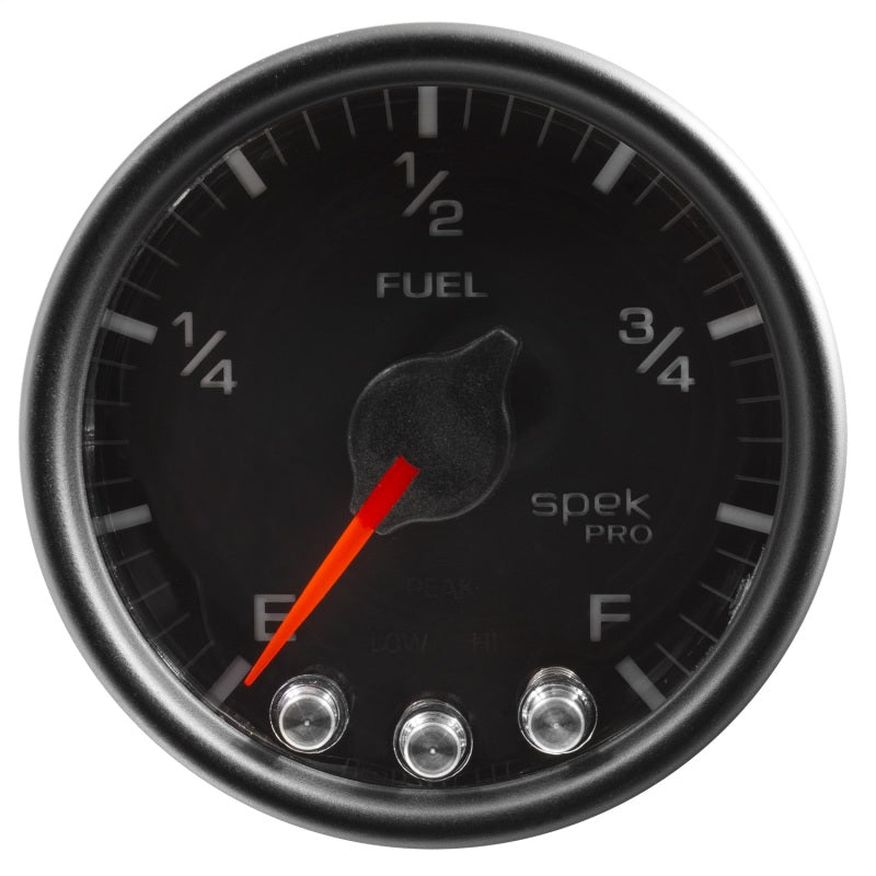 Autometer Spek-Pro Gauge Fuel Level 2 1/16in 0-270 Programmable Blk/Blk - Burkken Auto Parts