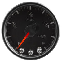 Autometer Spek-Pro Gauge Fuel Level 2 1/16in 0-270 Programmable Blk/Blk - Burkken Auto Parts