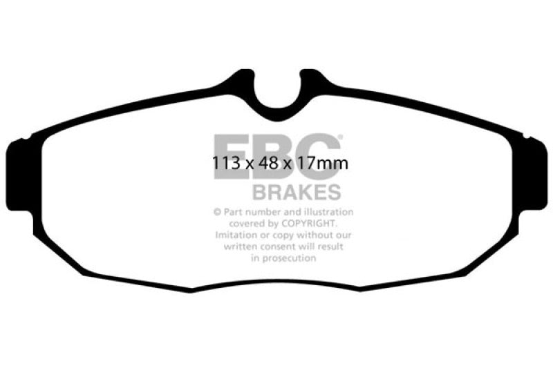 EBC 05-10 Ford Mustang 4.0 Redstuff Rear Brake Pads - Burkken Auto Parts