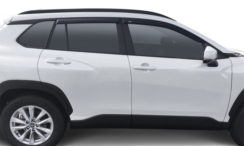 AVS 22-23 Toyota Corolla Cross Outside Mount Ventvisor Defector 4pc - Smoke - Burkken Auto Parts