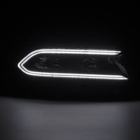 AlphaRex 15-23 Dodge Charger LUXX LED Proj Headlights Alpha-Black w/Actv Light & Seq.Sig / SB DRL - Burkken Auto Parts