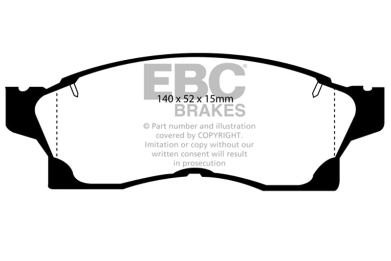 EBC 91-92 Toyota MR2 2.0 Turbo Greenstuff Front Brake Pads - Burkken Auto Parts