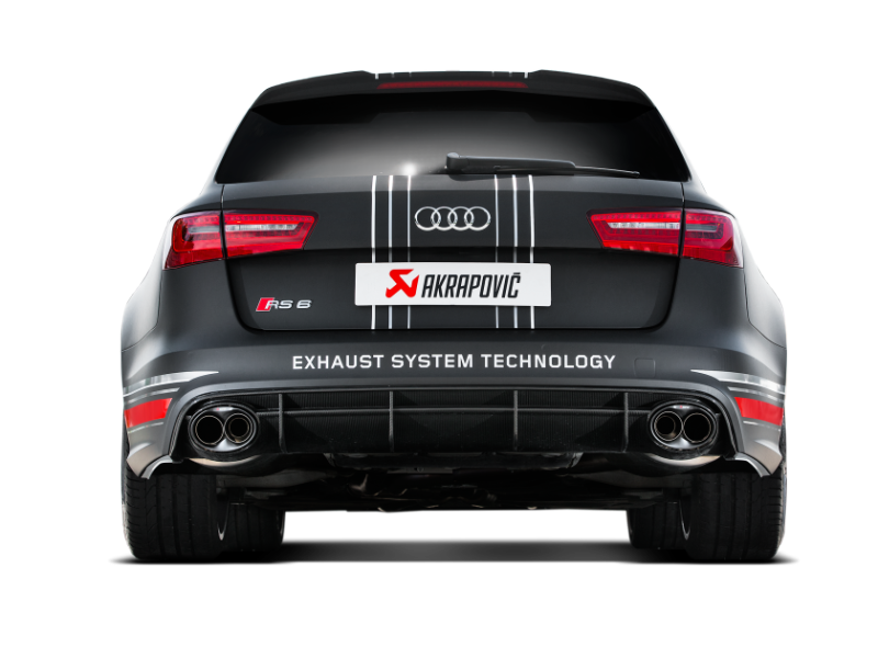 Akrapovic 14-17 Audi RS6 Avant (C7) Evolution Line Cat Back (Titanium) w/ Carbon Tips - Burkken Auto Parts