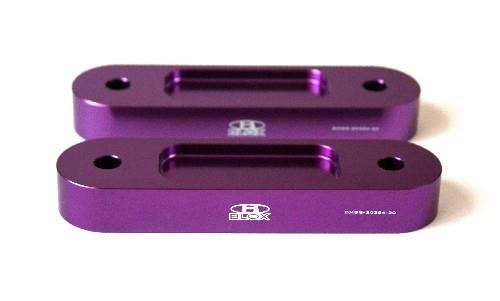 BLOX Honda S2000 Racing Front 12mm Thin Spacer Bump Steer Kit - Black (Lowered 1in and more) - Burkken Auto Parts