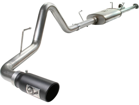 aFe MACHForce XP Exhaust Cat-Back SS-409 07-09 Toyota Tundra V8-5.7L w/ Black Tip - Burkken Auto Parts