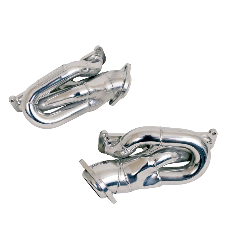 BBK 11-15 Ford Mustang 3.7L Shorty Tuned Length Headers - 1-5/8 Silver Ceramic (CARB EO 11-14 Only) - Burkken Auto Parts