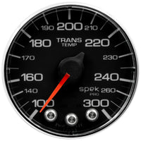 Autometer Spek-Pro Gauge Trans Temp 2 1/16in 300f Stepper Motor W/Peak & Warn Blk/Chrm - Burkken Auto Parts