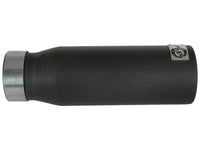 aFe MACHForce XP Exhausts Tips SS-304 EXH Tip 3in x 4Out x 12L Bolt-On (blk) - Burkken Auto Parts