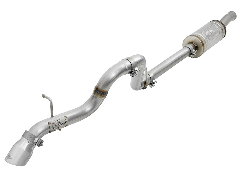 aFe MACH Force-Xp 2.5in 409SS Axle-Back Hi-Tuck Exh Sys w/ Pol Tip 18-20 Jeep Wrangler (JL) V6 3.6L - Burkken Auto Parts