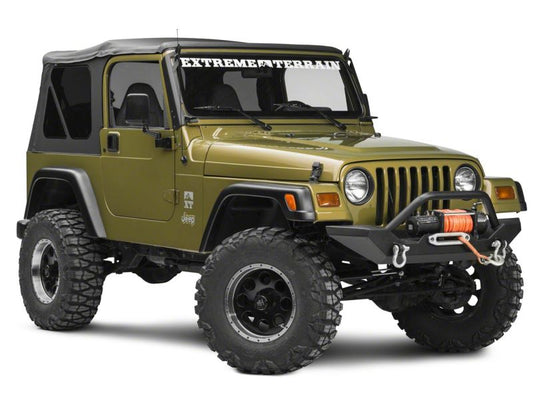 Raxiom 97-06 Jeep Wrangler TJ 50-In LED Light Bar Windshield Mount w/ Auxiliary Bracket
