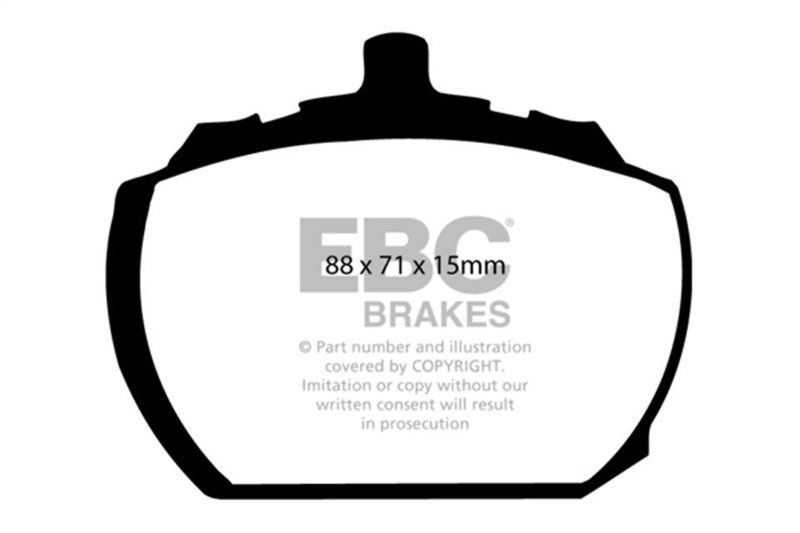 EBC 73-76 Mg MGB GT V8 3.5 Greenstuff Front Brake Pads - Burkken Auto Parts
