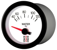 Autometer Stack 52mm 40-120 Deg C M10 Male Electric Water Temp Gauge - White - Burkken Auto Parts