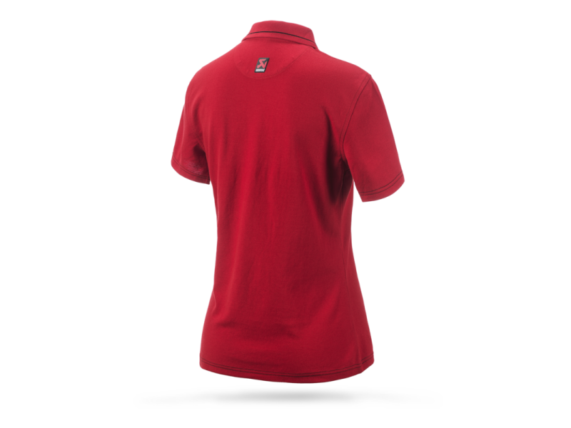 Akrapovic Corpo Polo Red Womens - L - Burkken Auto Parts