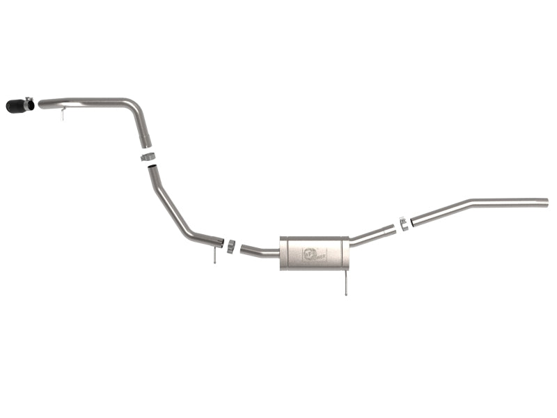 aFe 22-23 Ford Maverick EcoBoost L4 2.0L(t) Vulcan Series 2-1/2in 304 SS Cat-Back w/ Black Tip - Burkken Auto Parts