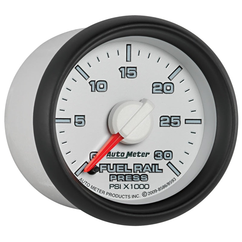 Autometer Factory Match 52.4mm Full Sweep Electric 0-30,000 PSI Diesel Fuel Rail Pressure - Burkken Auto Parts