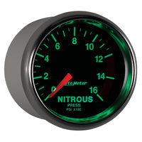 Autometer GS 2 1/16in. 1600PSI Nitrous Fuel Pressure Gauge - Burkken Auto Parts